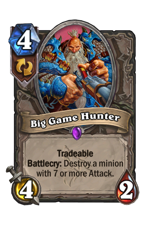 Big Game Hunter Hearthstone kártya