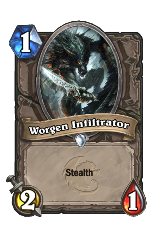 Worgen Infiltrator Hearthstone kártya