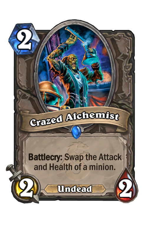 Crazed Alchemist Hearthstone kártya