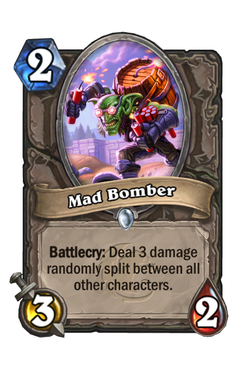 Mad Bomber Hearthstone kártya
