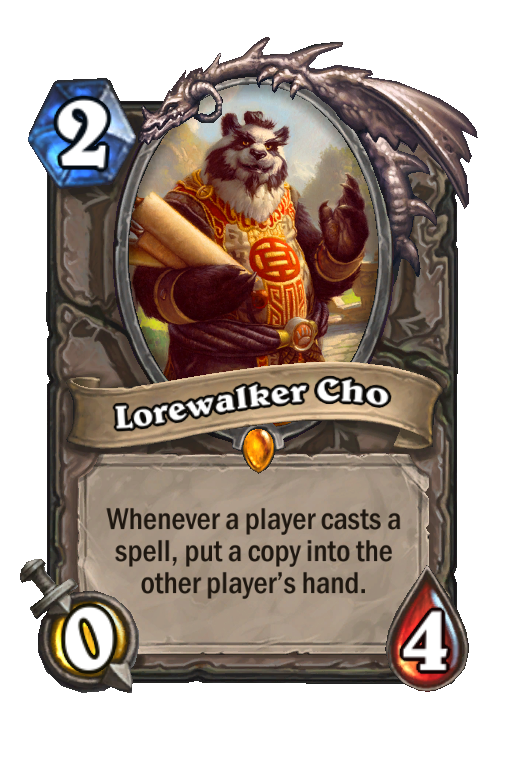Lorewalker Cho Hearthstone kártya