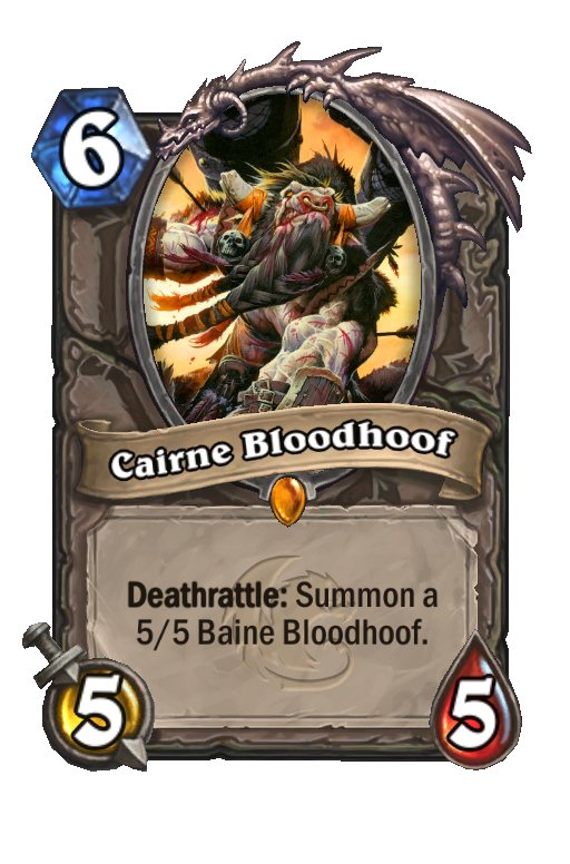 Cairne Bloodhoof Hearthstone kártya