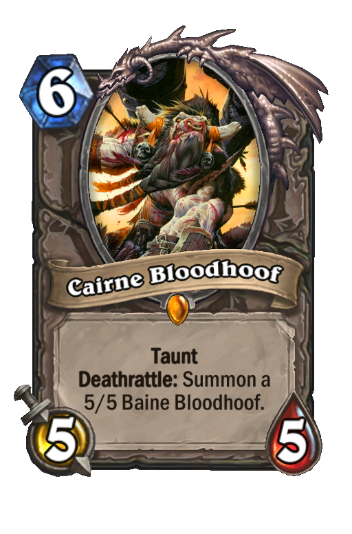 Cairne Bloodhoof Hearthstone kártya