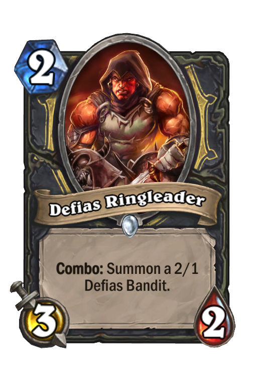 Defias Ringleader Hearthstone kártya