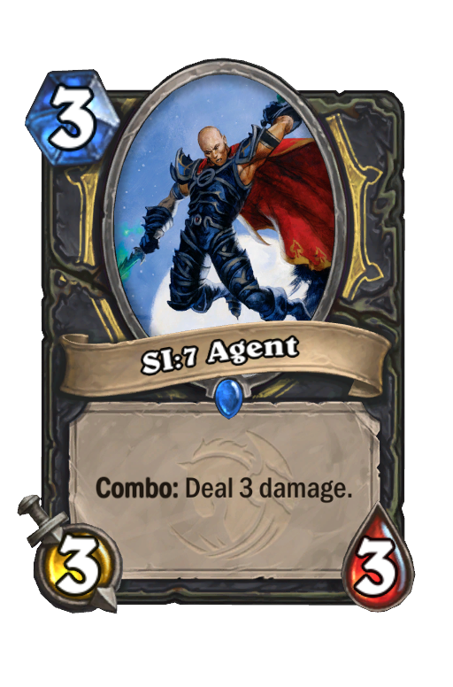 SI:7 Agent Hearthstone kártya