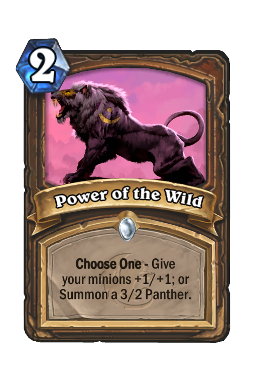 Power of the Wild Hearthstone kártya
