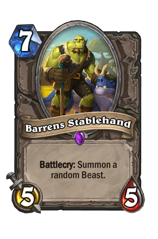 Barrens Stablehand Hearthstone kártya