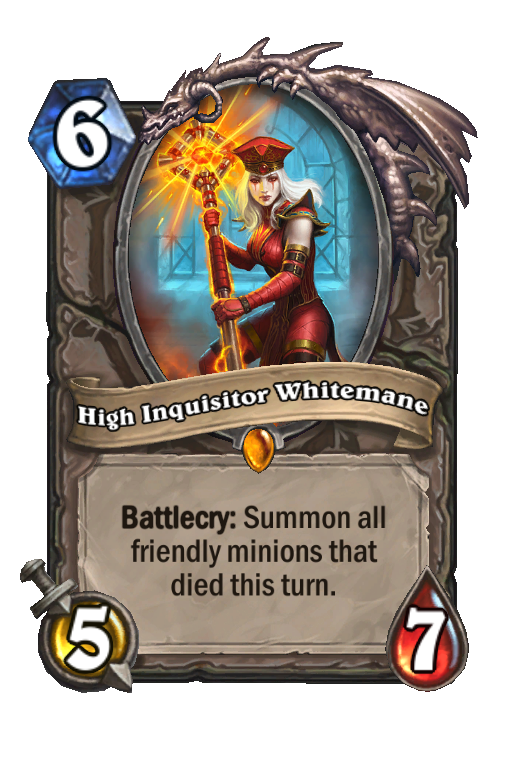 High Inquisitor Whitemane Hearthstone kártya
