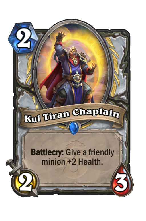 Kul Tiran Chaplain Hearthstone kártya