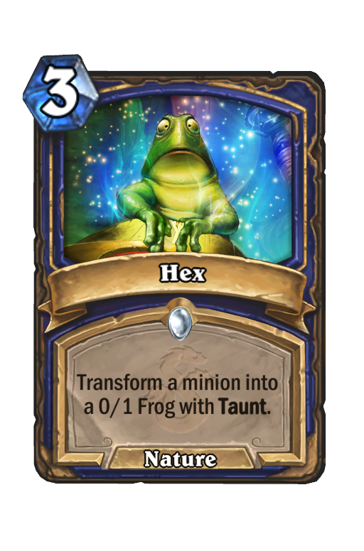 Hex Hearthstone kártya