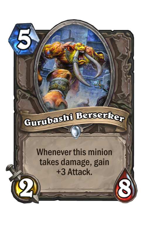 Gurubashi Berserker Hearthstone kártya