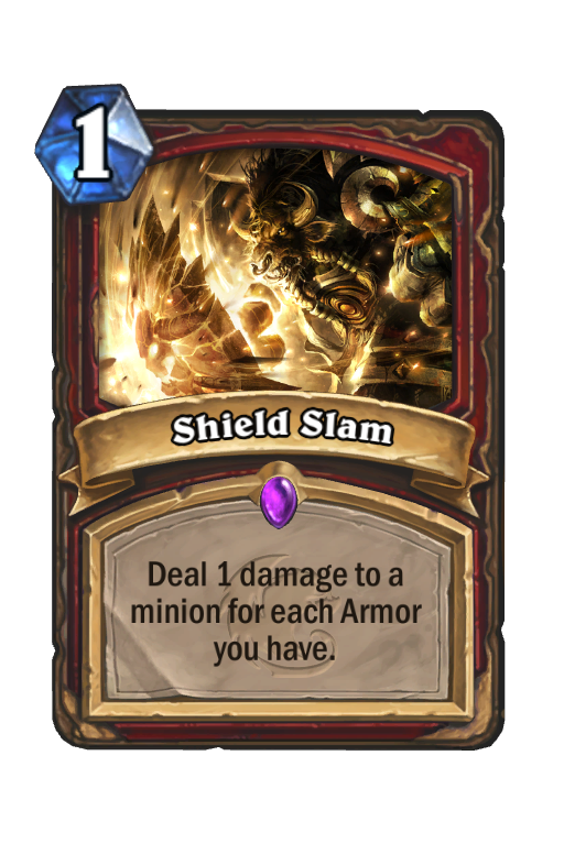 Shield Slam Hearthstone kártya
