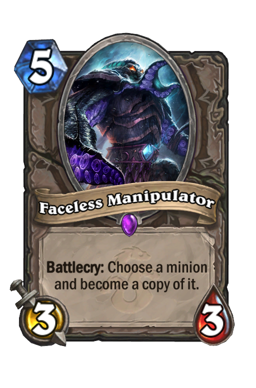 Faceless Manipulator Hearthstone kártya