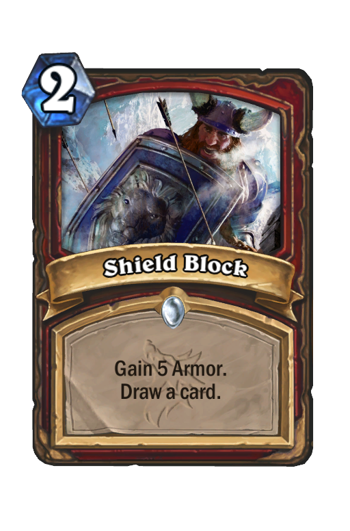 Shield Block Hearthstone kártya