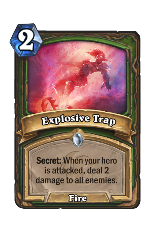 Explosive Trap Hearthstone kártya
