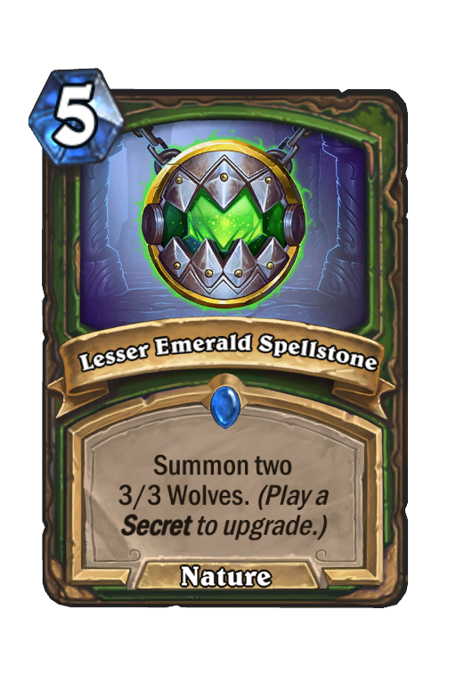 Lesser Emerald Spellstone Hearthstone kártya