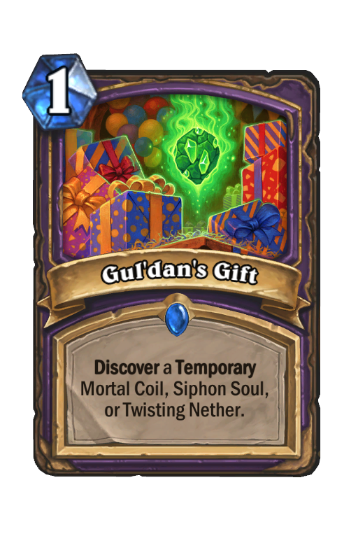 Gul'dan's Gift Hearthstone kártya