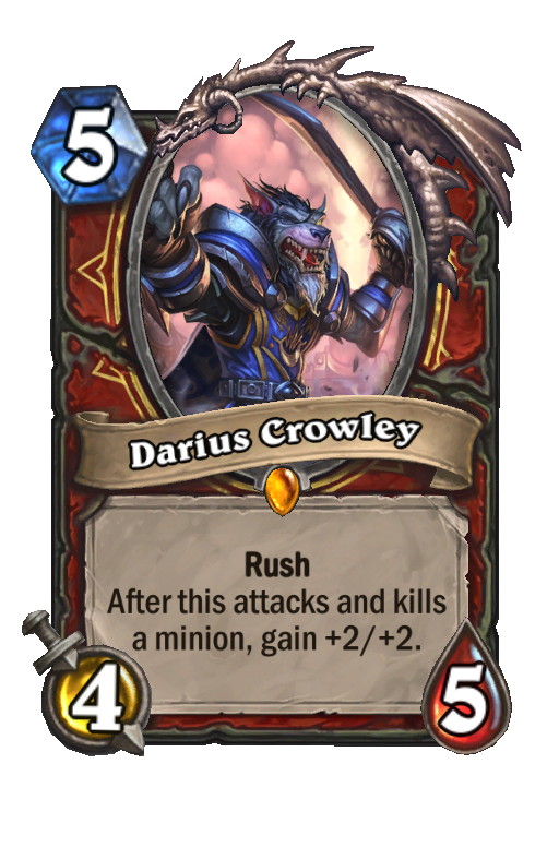 Darius Crowley Hearthstone kártya