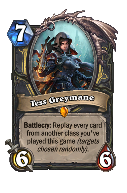 Tess Greymane Hearthstone kártya