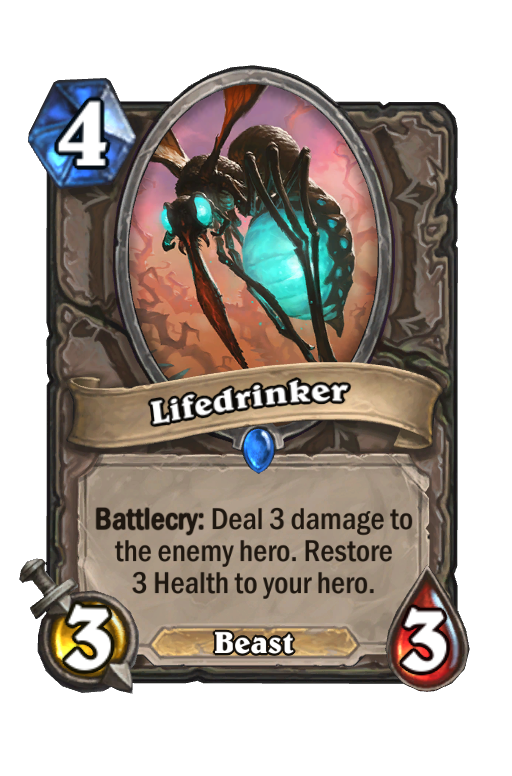 Lifedrinker Hearthstone kártya
