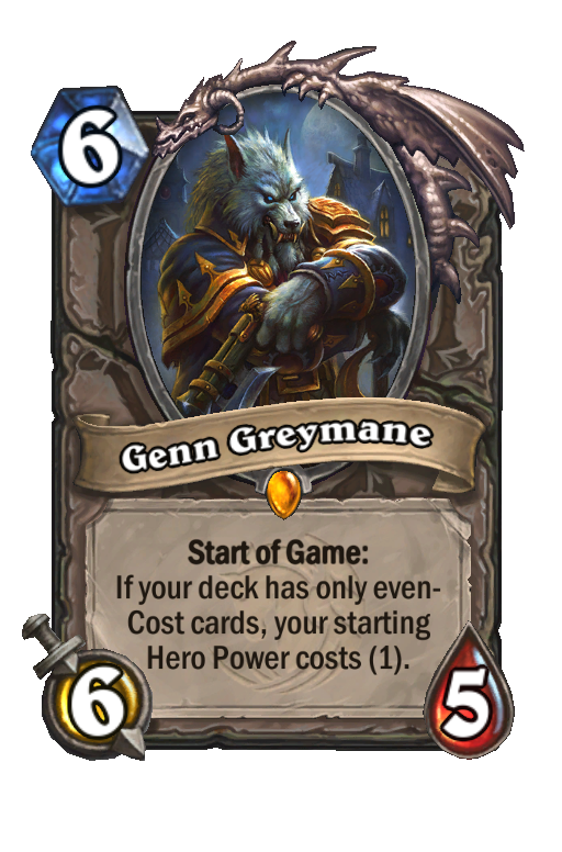 Genn Greymane Hearthstone kártya