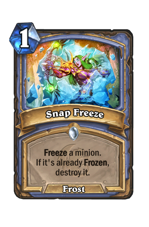 Snap Freeze Hearthstone kártya