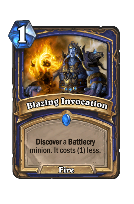 Blazing Invocation Hearthstone kártya