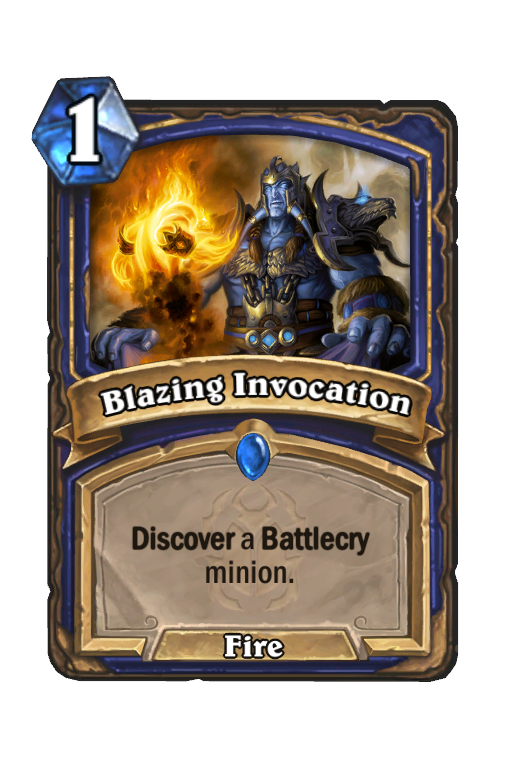 Blazing Invocation Hearthstone kártya