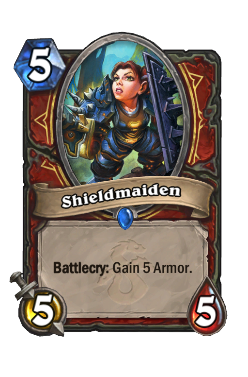 Shieldmaiden Hearthstone kártya