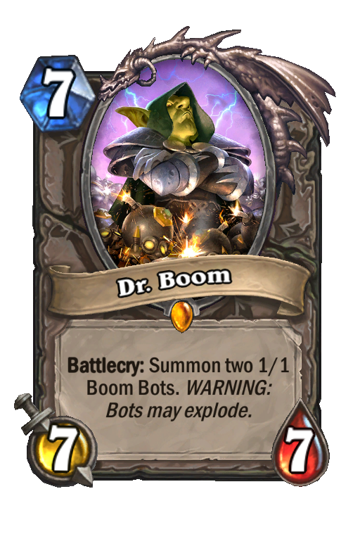 Dr. Boom Hearthstone kártya