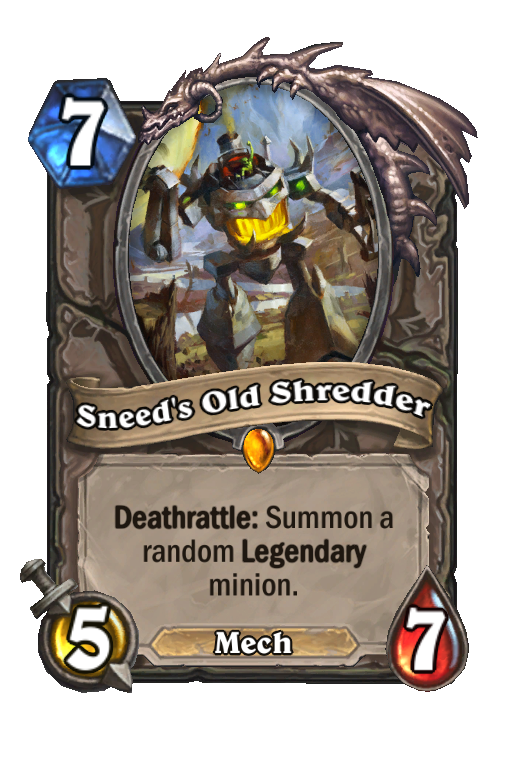 Sneed's Old Shredder Hearthstone kártya