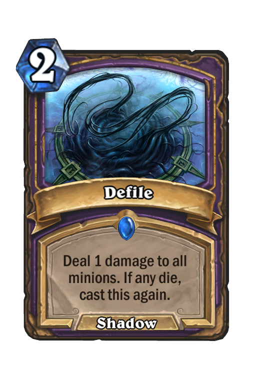 Defile Hearthstone kártya