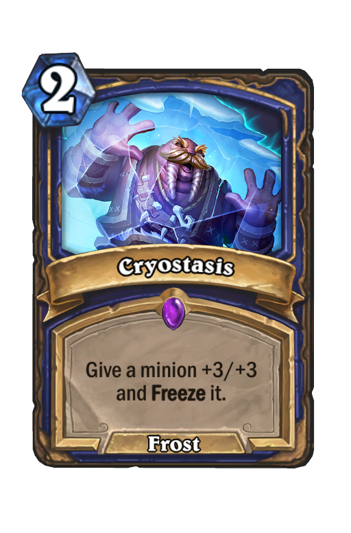 Cryostasis Hearthstone kártya