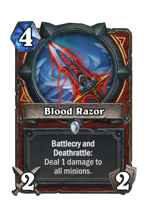 Blood Razor Hearthstone kártya