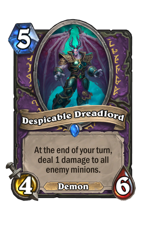 Despicable Dreadlord Hearthstone kártya