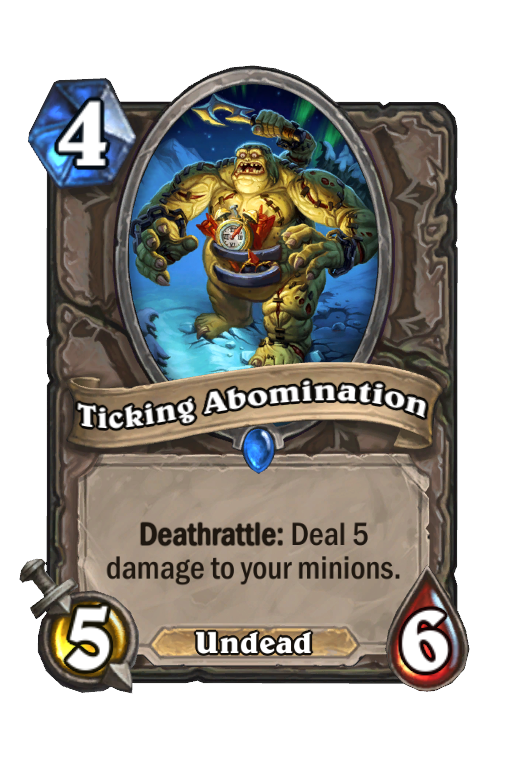Ticking Abomination Hearthstone kártya