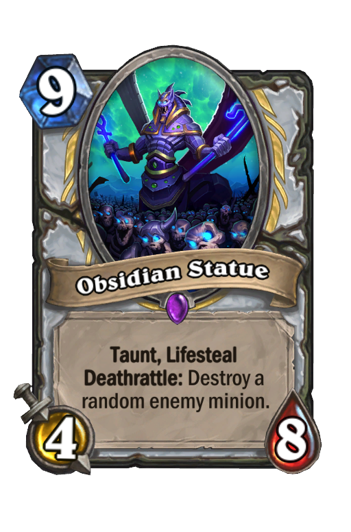 Obsidian Statue Hearthstone kártya