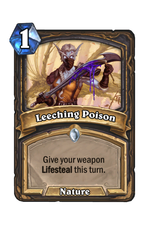Leeching Poison Hearthstone kártya