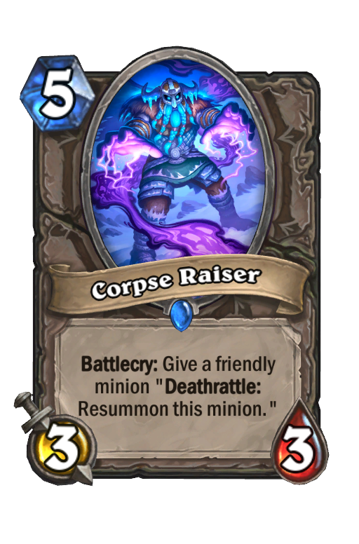 Corpse Raiser Hearthstone kártya