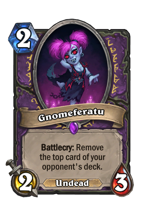 Gnomeferatu Hearthstone kártya