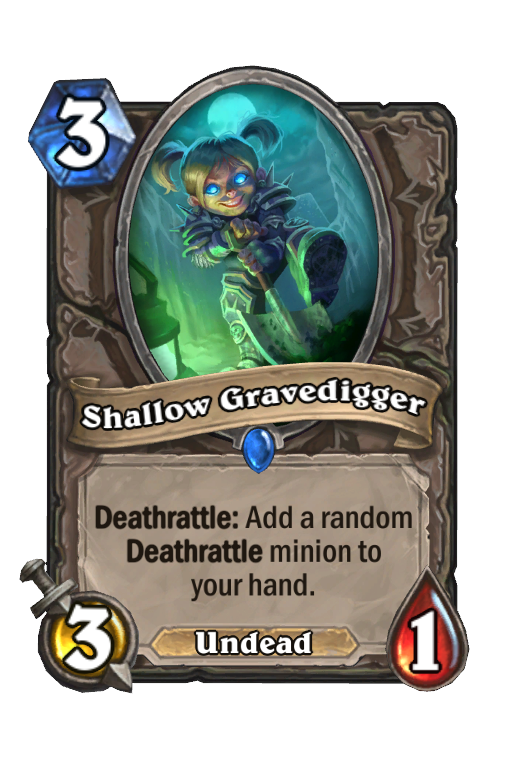Shallow Gravedigger Hearthstone kártya