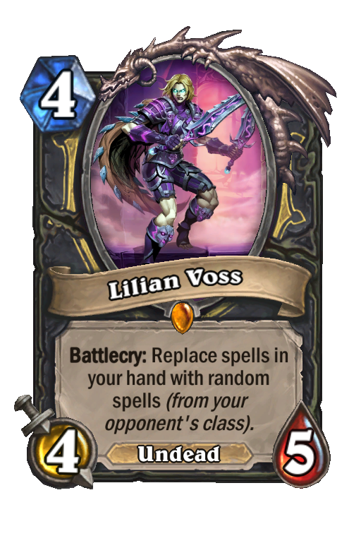 Lilian Voss Hearthstone kártya