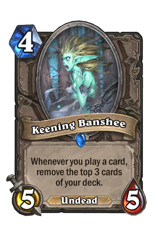 Keening Banshee Hearthstone kártya