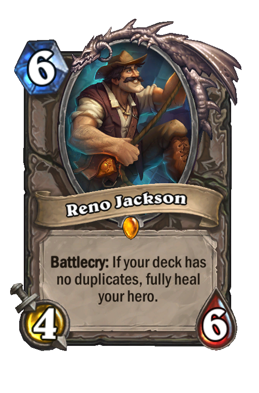 Reno Jackson Hearthstone kártya