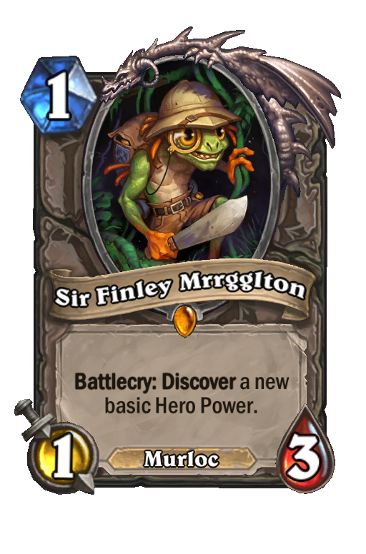 Sir Finley Mrrgglton Hearthstone kártya