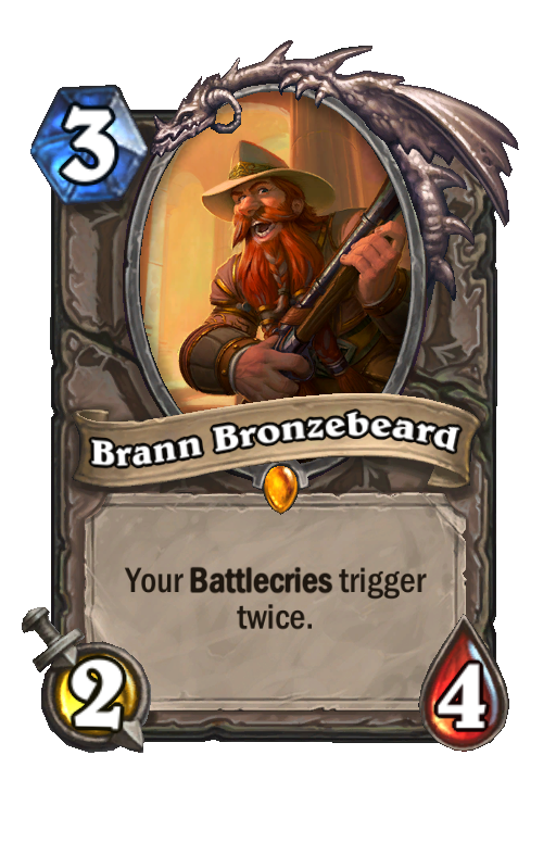 Brann Bronzebeard Hearthstone kártya