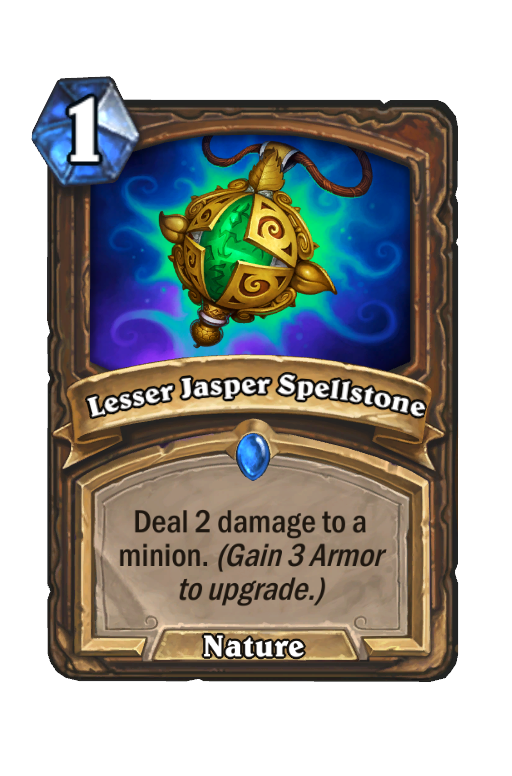 Lesser Jasper Spellstone Hearthstone kártya