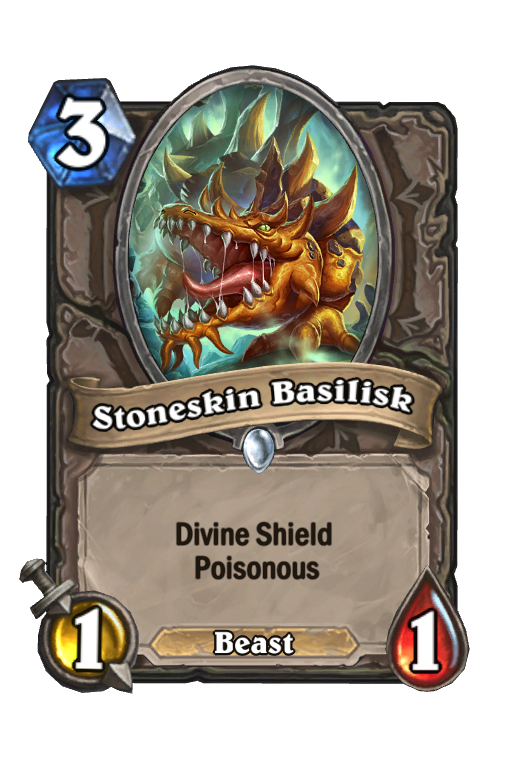 Stoneskin Basilisk Hearthstone kártya