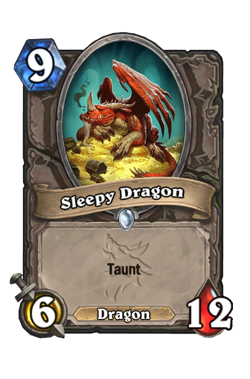 Sleepy Dragon Hearthstone kártya
