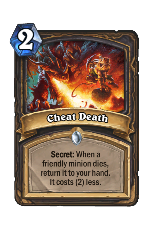 Cheat Death Hearthstone kártya